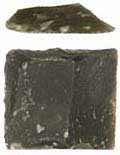 English gun flint, 3/4 x 3/4" square, older large Siler, T/C, InvestArm, Lyman.  We are temporarily limiting purchase of this item to twelve per order. We will manually edit your order if your order exceeds that amount.

